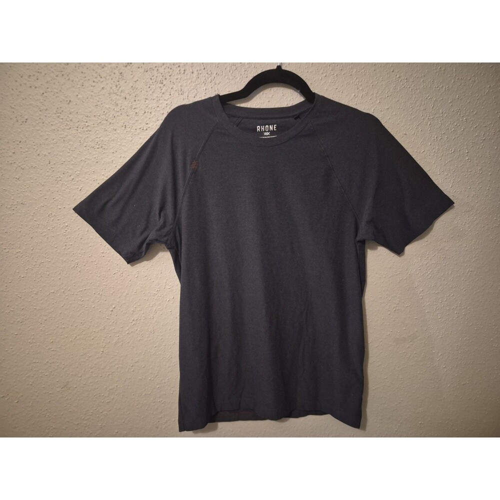 RHONE Reign Short Sleeve Shirt Men's S Gray Tech Tee Active Gym Training